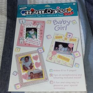 Frances Meyer Baby Girl Memories Scrapbook Kit Set